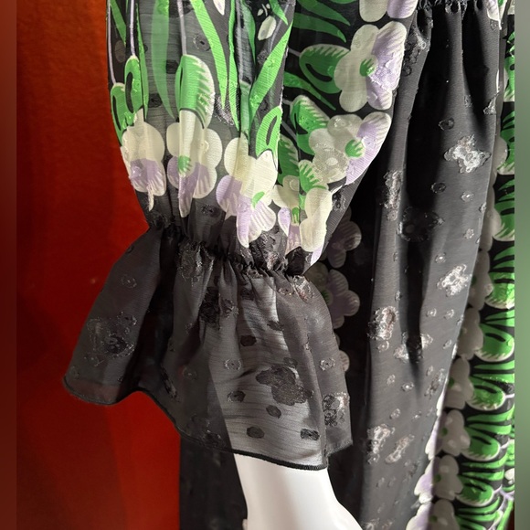 Anna Sui- Midi Floral Dress. Size S - Picture 8 of 8